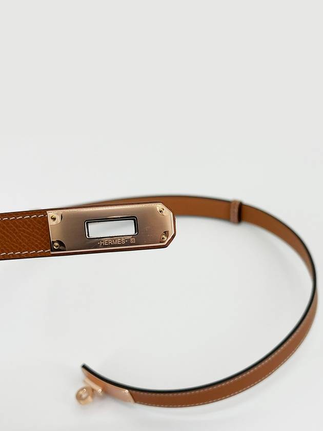 Women's Kelly 18 Leather Belt Brown - HERMES - BALAAN 6