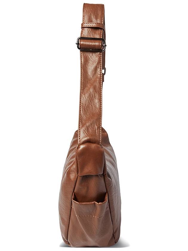 Eco Leather Hobo Cross Bag Brown - THE GREEN LAB - BALAAN 7