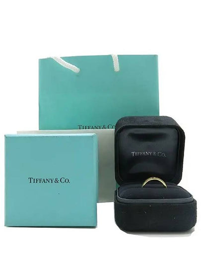 Tiffany 18K 750 yellow gold narrow 1837 logo ring size 9 5 - TIFFANY & CO. - BALAAN 2