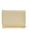 Stitch Leather Tri-Fold Half Wallet Yellow - MAISON MARGIELA - BALAAN 1