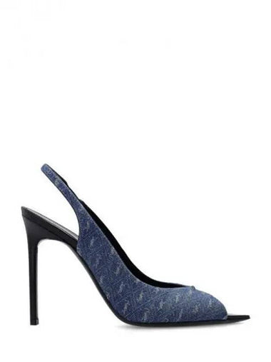 LOLA Monogram Slingback Heel 271431 - SAINT LAURENT - BALAAN 1