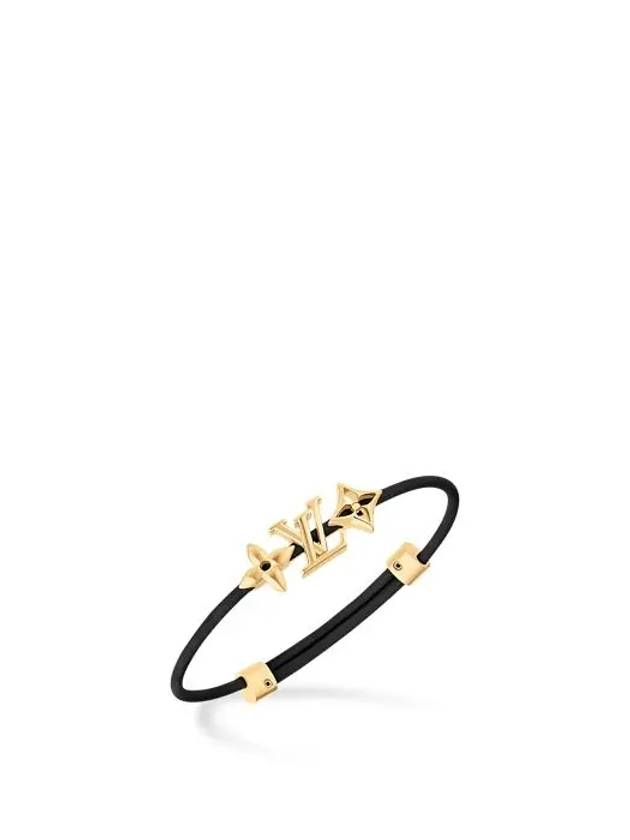 LV Iconic Flower Bracelet Gold Black - LOUIS VUITTON - BALAAN 6