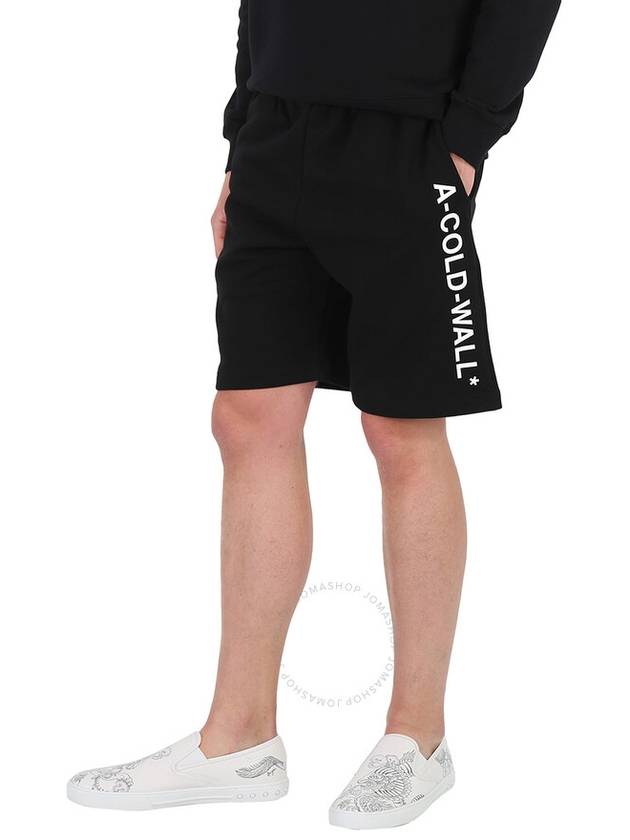 A Cold Wall Men's Black Essential Logo Print Shorts, Size Large - A-COLD-WALL - BALAAN 3