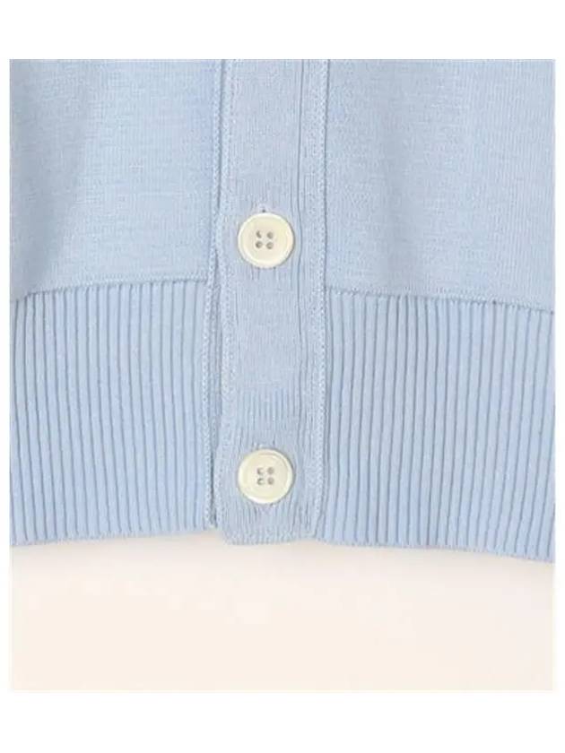 Milano Stitch Sprite Armband Cotton V-neck Cardigan Light Blue - THOM BROWNE - BALAAN 11