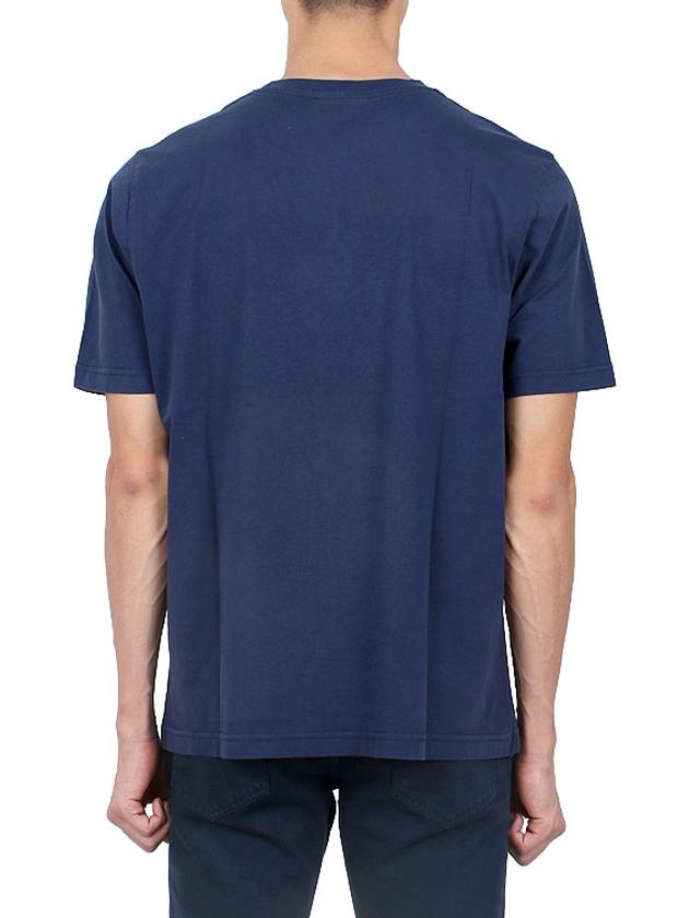 Speedy Fox Patch Comfort Short Sleeve T-Shirt Ink Blue - MAISON KITSUNE - BALAAN 5