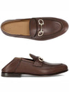 Salvatore Gancini Ornament Loafer Chocolate - SALVATORE FERRAGAMO - BALAAN.