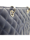 Chanel A50995 Navy Caviar Silver Chain Grand Shopping Shoulder Bag 15th - CHANEL - BALAAN 6