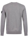 Wappen Patch Crew Neck Sweatshirt Grey - STONE ISLAND - BALAAN 4