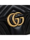 GG Marmont Matelasse Small Shoulder Bag Black - GUCCI - BALAAN 8