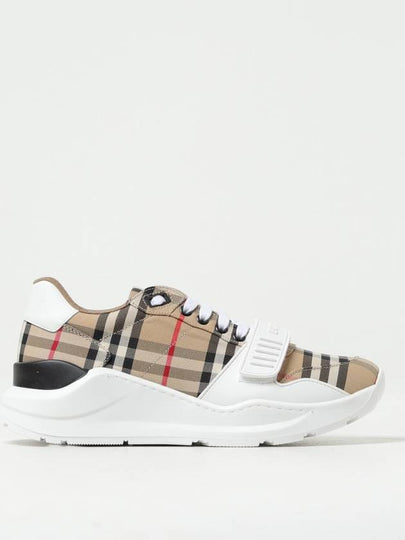 Vintage Check Suede Leather Sneakers Archive Beige - BURBERRY - BALAAN 2