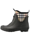 Vintage Check Neoprene Rubber Rain Boots Black Archive Beige - BURBERRY - BALAAN 3