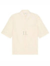 Camp Collar Cotton Short Sleeve Shirt Ecru - LEMAIRE - BALAAN 2