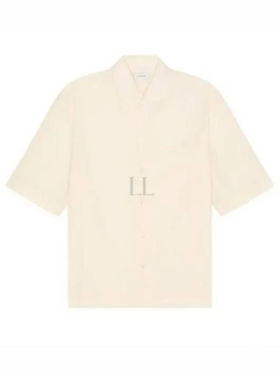 Camp Collar Cotton Short Sleeve Shirt Ecru - LEMAIRE - BALAAN 2