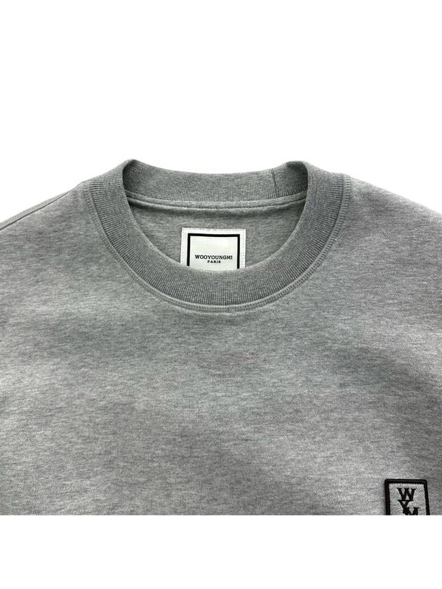 Back Logo Sweatshirt Grey - WOOYOUNGMI - BALAAN 5