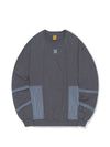 Line Incision SweatshirtCharcoal - BATTRACT - BALAAN 1