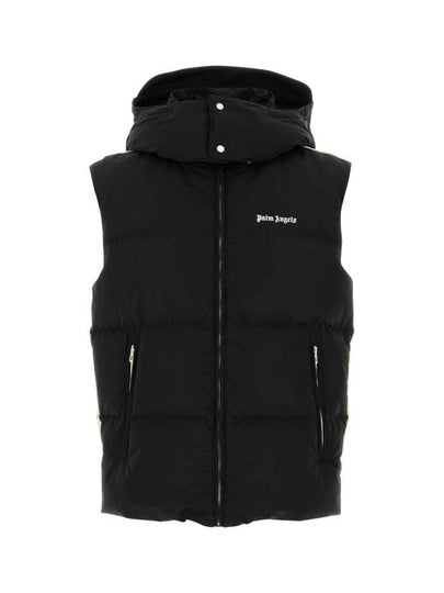 Classic Track Hooded Down Vest Black - PALM ANGELS - BALAAN 2