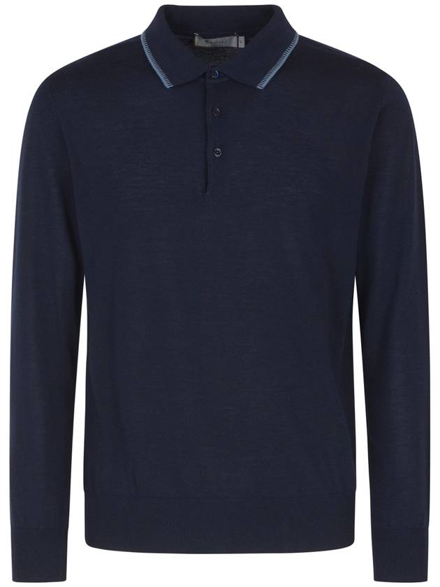 Canali Sweaters Blue - CANALI - BALAAN 1