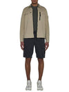 Logo Cotton Slim Cargo Shorts Charcoal - STONE ISLAND - BALAAN 3