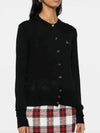 Bea Embroidered Logo Cardigan Black - VIVIENNE WESTWOOD - BALAAN 3