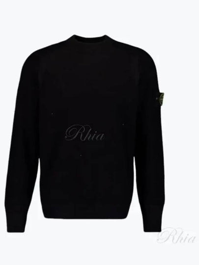 Compass Motif Knit Top Black - STONE ISLAND - BALAAN 2