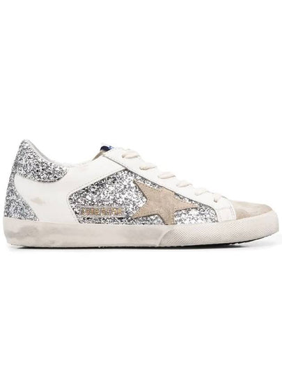 Superstar Glitter Low Top Sneakers Grey - GOLDEN GOOSE - BALAAN 2