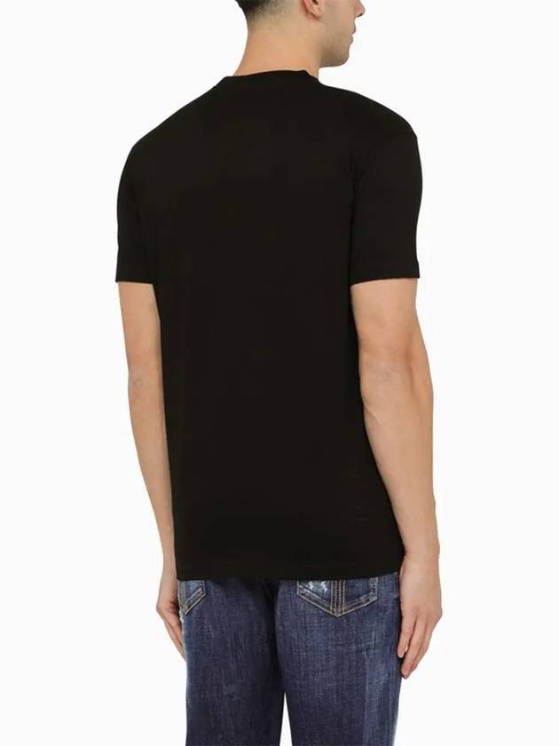 Men's Icon Logo Short Sleeve T-Shirt Black - DSQUARED2 - BALAAN 4