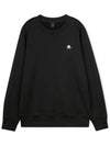 Men's Greyfield Crew Neck Cotton Sweatshirt Black - MOOSE KNUCKLES - BALAAN 2