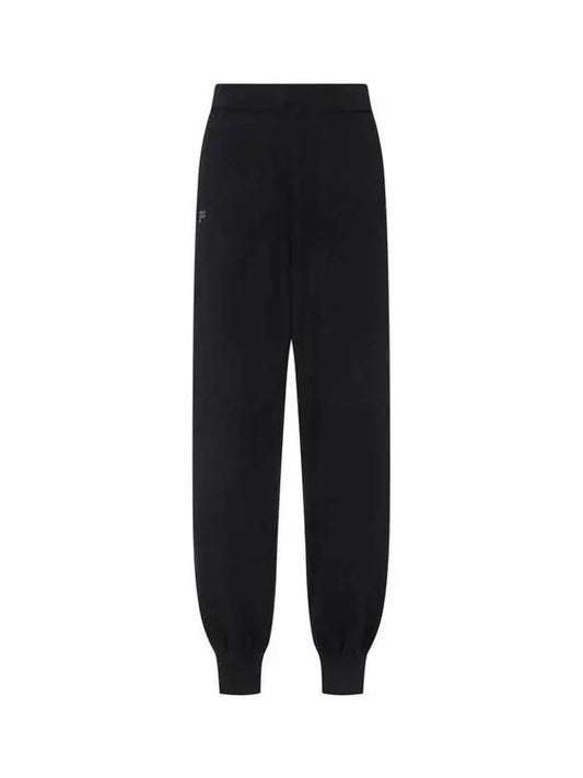 Unisex recycled cashmere track pants black - PANGAIA - BALAAN 1