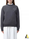 Embroidered Logo Cotton Sweatshirt Grey - PATOU - BALAAN 2