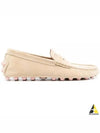 Gommino Bubble Suede Driving Shoes Beige - TOD'S - BALAAN 2