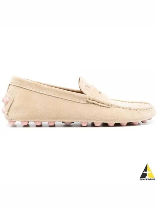 Gommino Bubble Suede Driving Shoes Beige - TOD'S - BALAAN 2