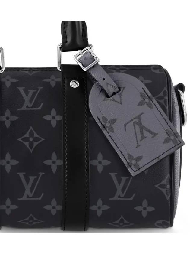 Keepall Bandouliere 25 Monogram Eclipse Cross Bag Black - LOUIS VUITTON - BALAAN 5