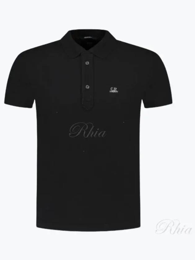 1020 Jersey Polo Shirt Black - CP COMPANY - BALAAN 2