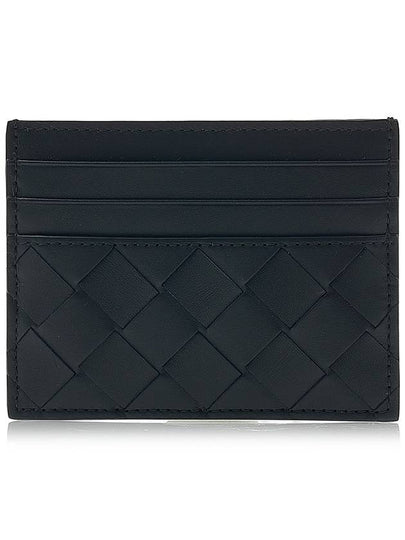 Intrecciato Leather Card Wallet Black - BOTTEGA VENETA - BALAAN 2