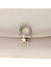 Woman's Gancini Mini Shoulder Bag Daino - SALVATORE FERRAGAMO - BALAAN 8