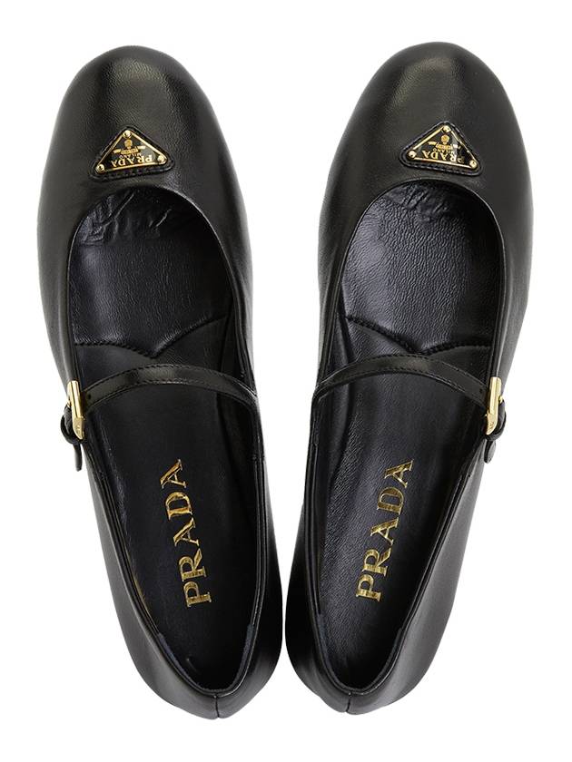 Patent Leather Ballerina Shoes Black - PRADA - BALAAN 3