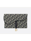 Saddle Pouch Blue  Oblique Jacquard - DIOR - BALAAN 2