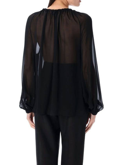 Silk blouse with drawstring - TOM FORD - BALAAN 2