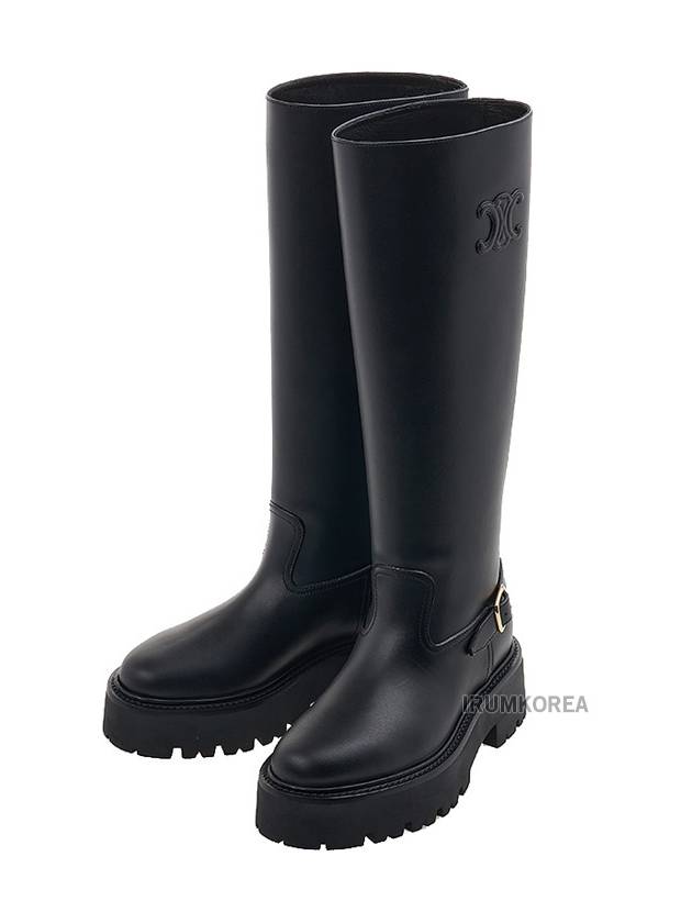 Bulky Calfskin High Long Boots Black - CELINE - BALAAN 2