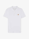 Fox Head Patch Cotton Polo Shirt White - MAISON KITSUNE - BALAAN 2