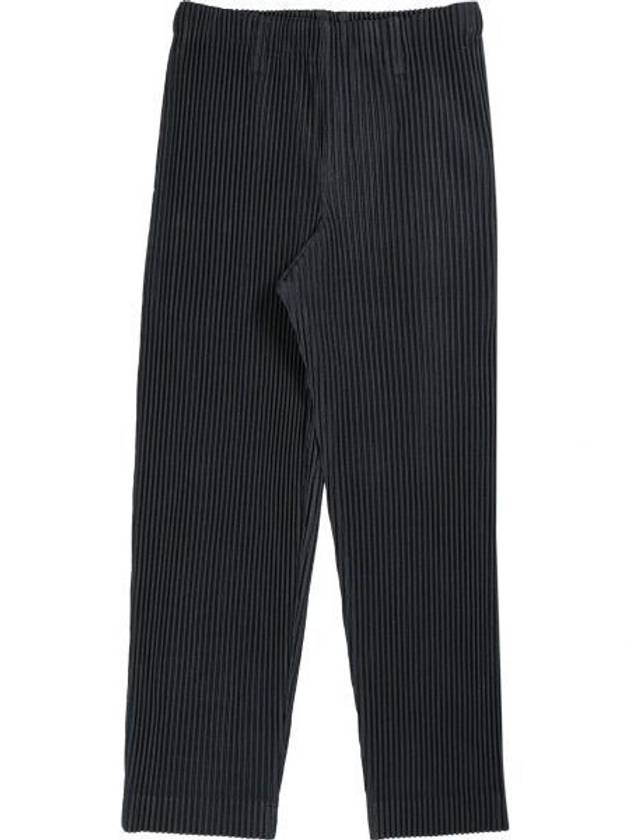 Tailored Pleated Straight Pants Black - ISSEY MIYAKE - BALAAN 2