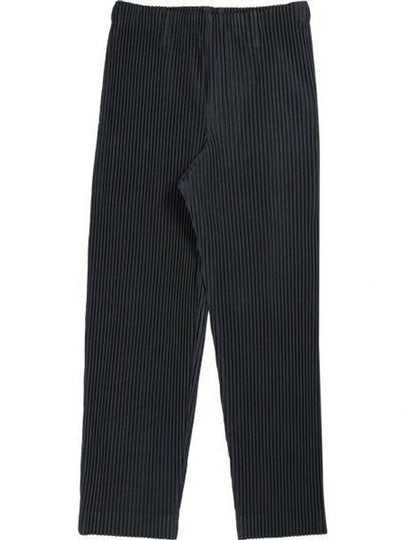 Tailored Pleated Straight Pants Black - ISSEY MIYAKE - BALAAN 2