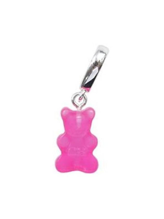 Nostalgia Bear Pendant Lollipop Silver - CRYSTAL HAZE - BALAAN 2