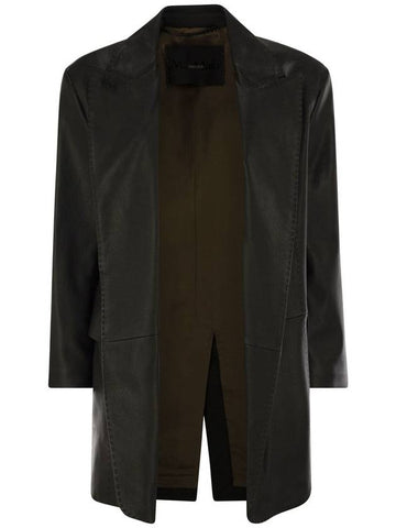 ARDEA - Nappa leather oversized blazer coat - MAX MARA - BALAAN 1