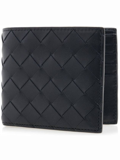 Intrecciato Leather Half Wallet Black - BOTTEGA VENETA - BALAAN 2