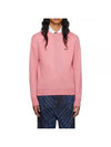 Embroided Logo Merino Wool Knit Top Pink - VIVIENNE WESTWOOD - BALAAN 1