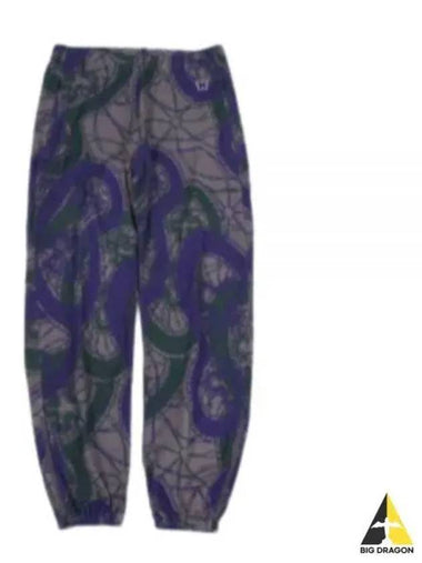 Zipped Sweat Pant Purple LQ242 Pants - NEEDLES - BALAAN 1