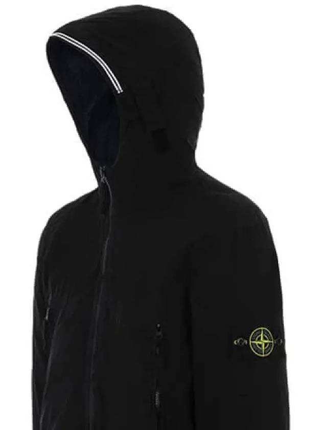 Wappen Patch Skin Touch Nylon TC Hooded Jacket Black - STONE ISLAND - BALAAN 4