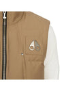 Logo Montreal Padded Vest Brown - MOOSE KNUCKLES - BALAAN 11