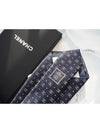 CC logo dot silk tie navy AA9062 - CHANEL - BALAAN 8